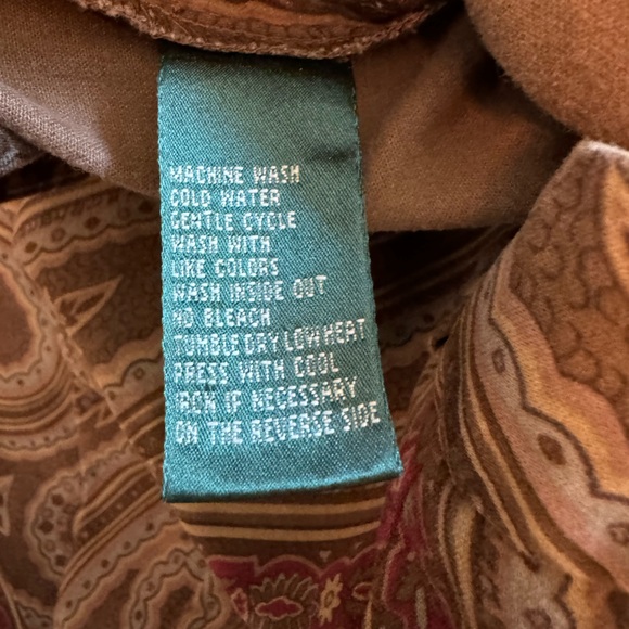 Womens Vintage Pants Paisley Lauren Ralph Lauren Size 6 - Picture 5 of 10